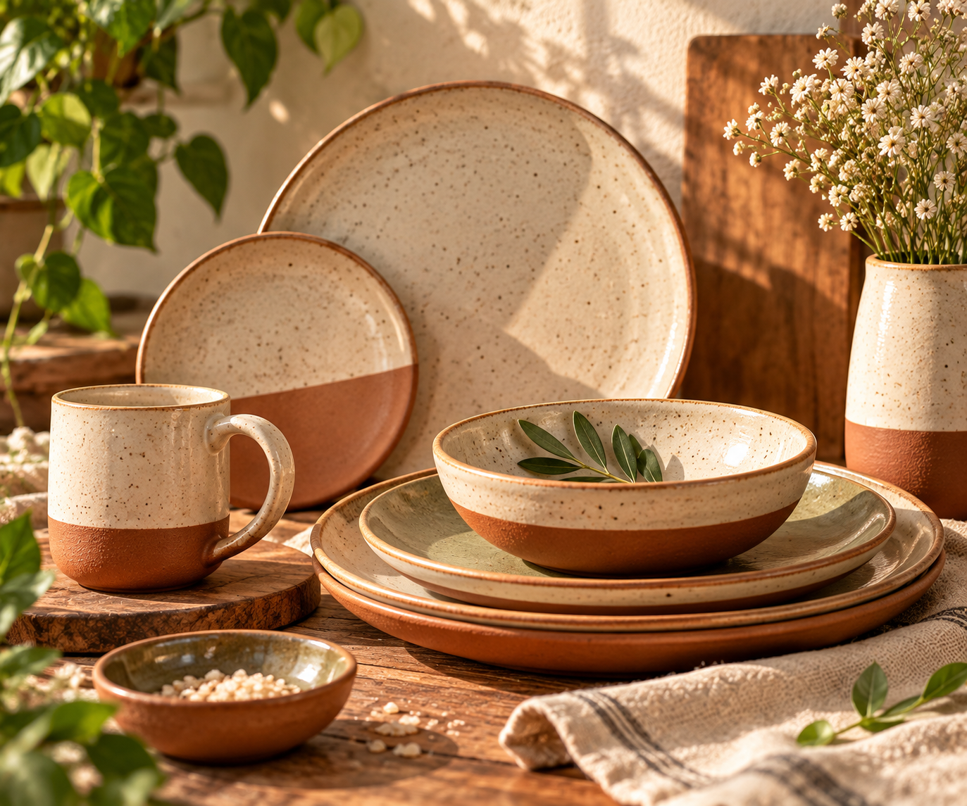 HomeClay ceramic plates