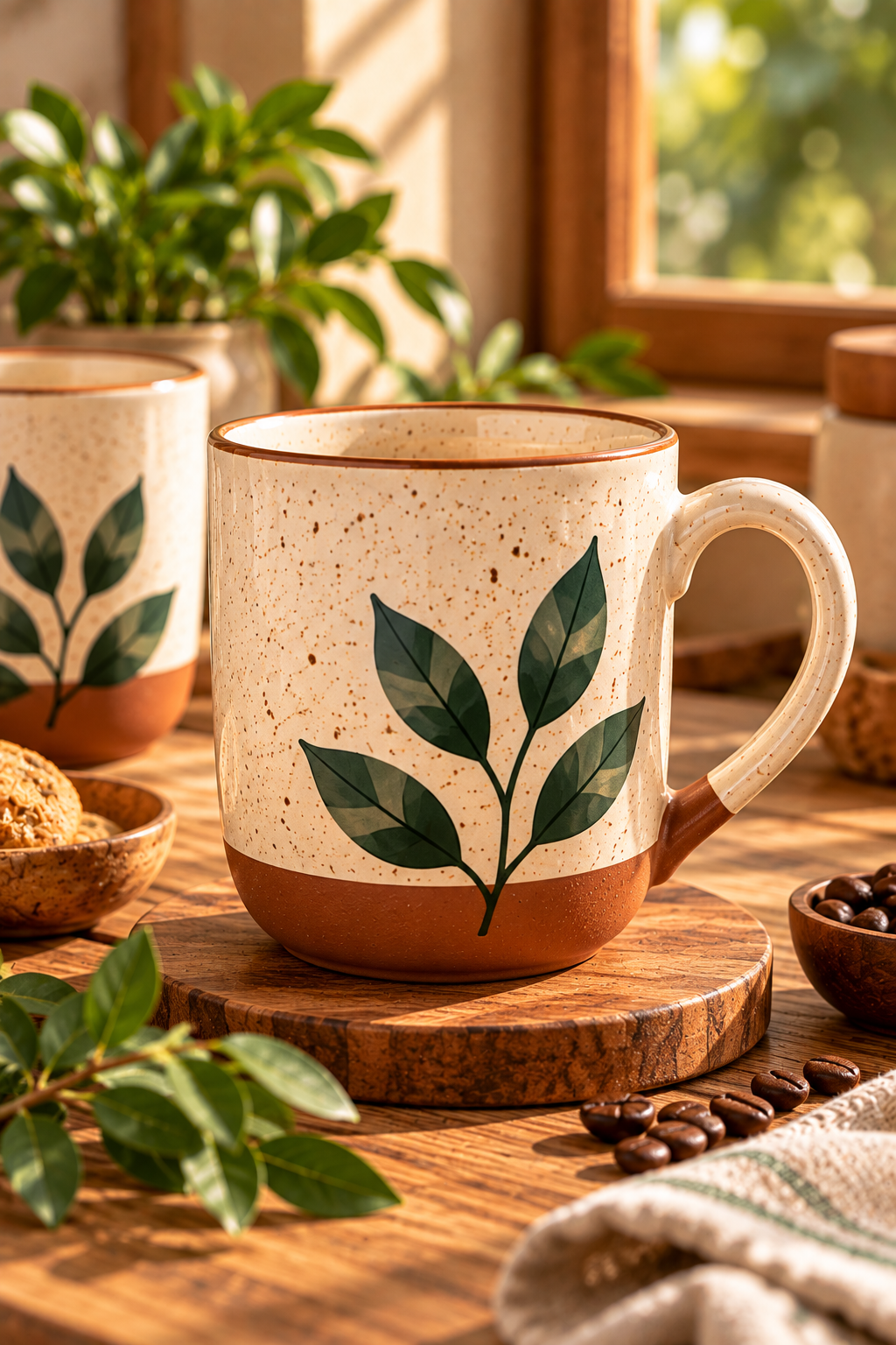 Rustic Coffee Mug Set